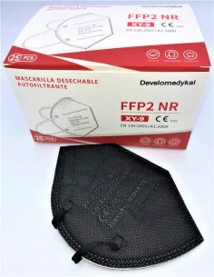 Mascarilla negra FFP2 NR pack 25 unidades