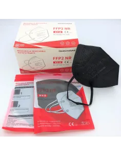 Mascarilla negra FFP2 NR pack 25 unidades 2