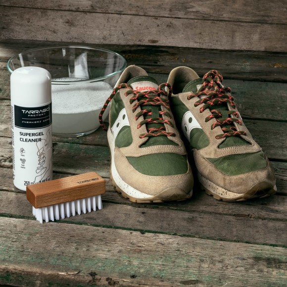 Kit de limpieza de zapatillas con cepillo para zapatos y paño, limpiador de  zapatillas de deporte con espuma sin agua