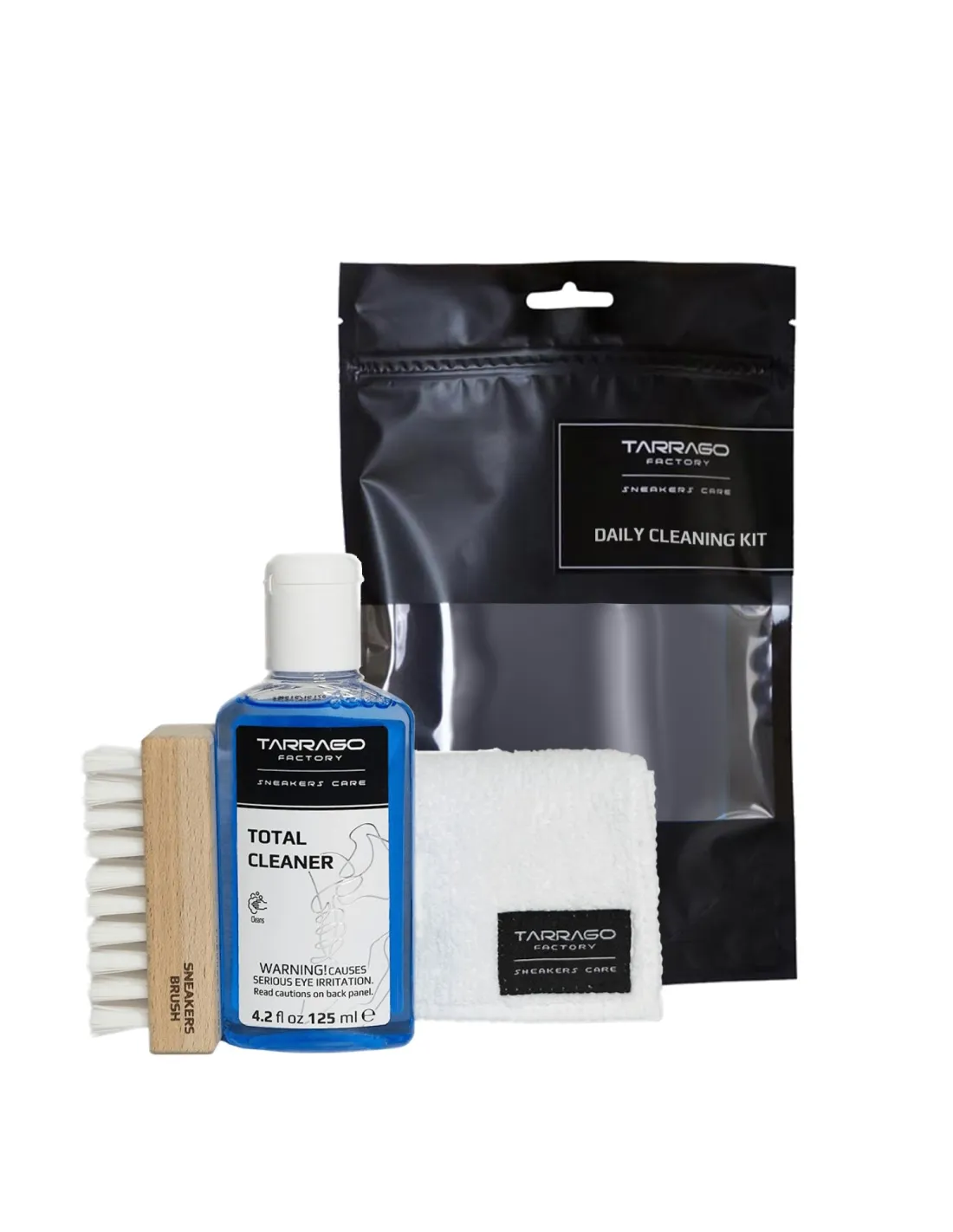 Kit De Nettoyage Pour Chaussures Kikkerland - Brosse, Chiffon Microfibre, Spray, éponge, Boîte Compacte